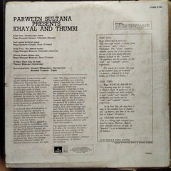 Parween Sultana  - Khayal & Thumri (Vinyl)