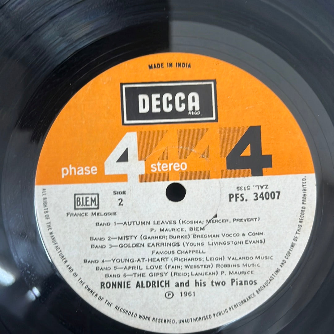Ronnie Aldrich And His Two Pianos - Melody And Percussion For Two Pianos (Vinyl)