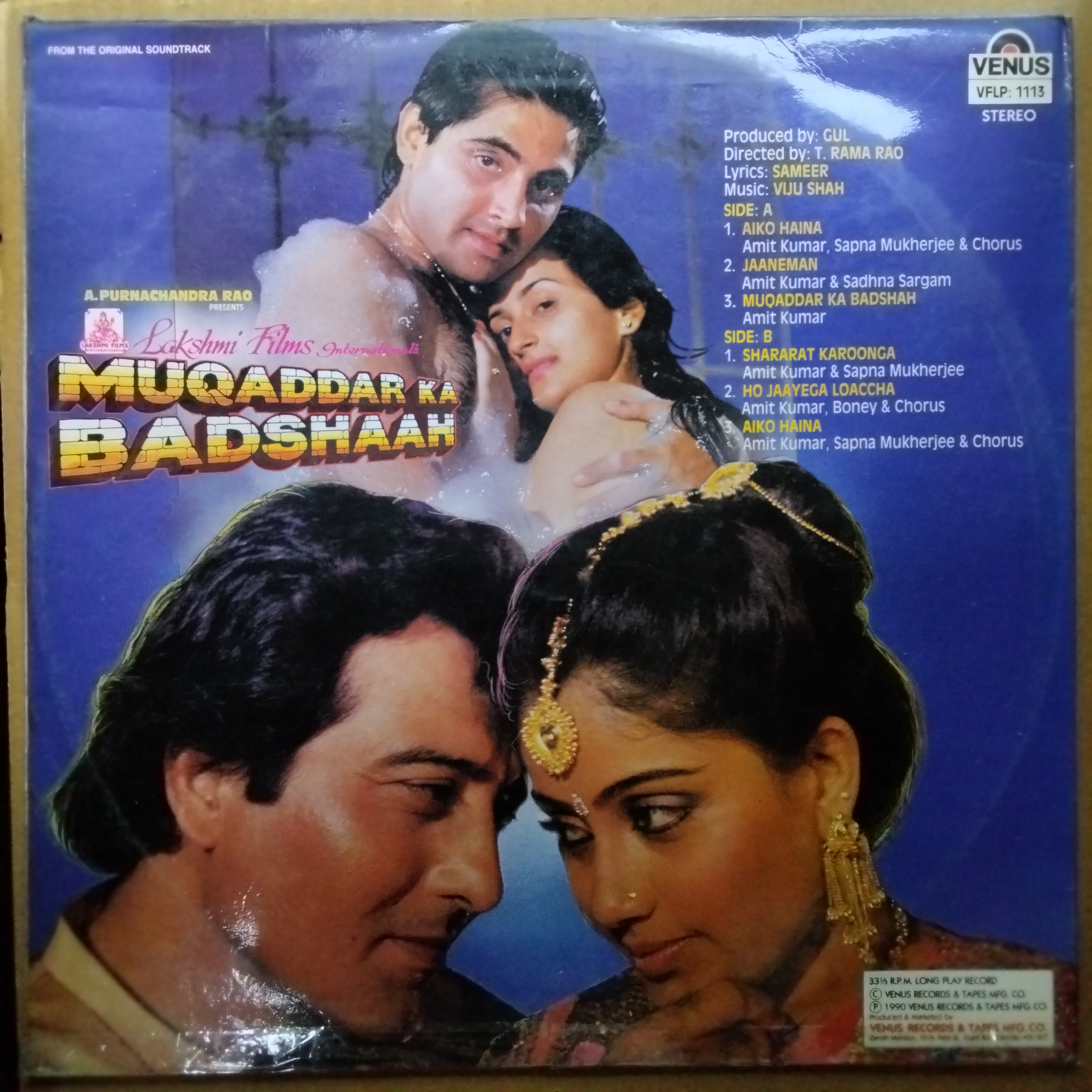 Viju Shah, Sameer –  - Muqaddar Ka Badshaah (Vinyl)
