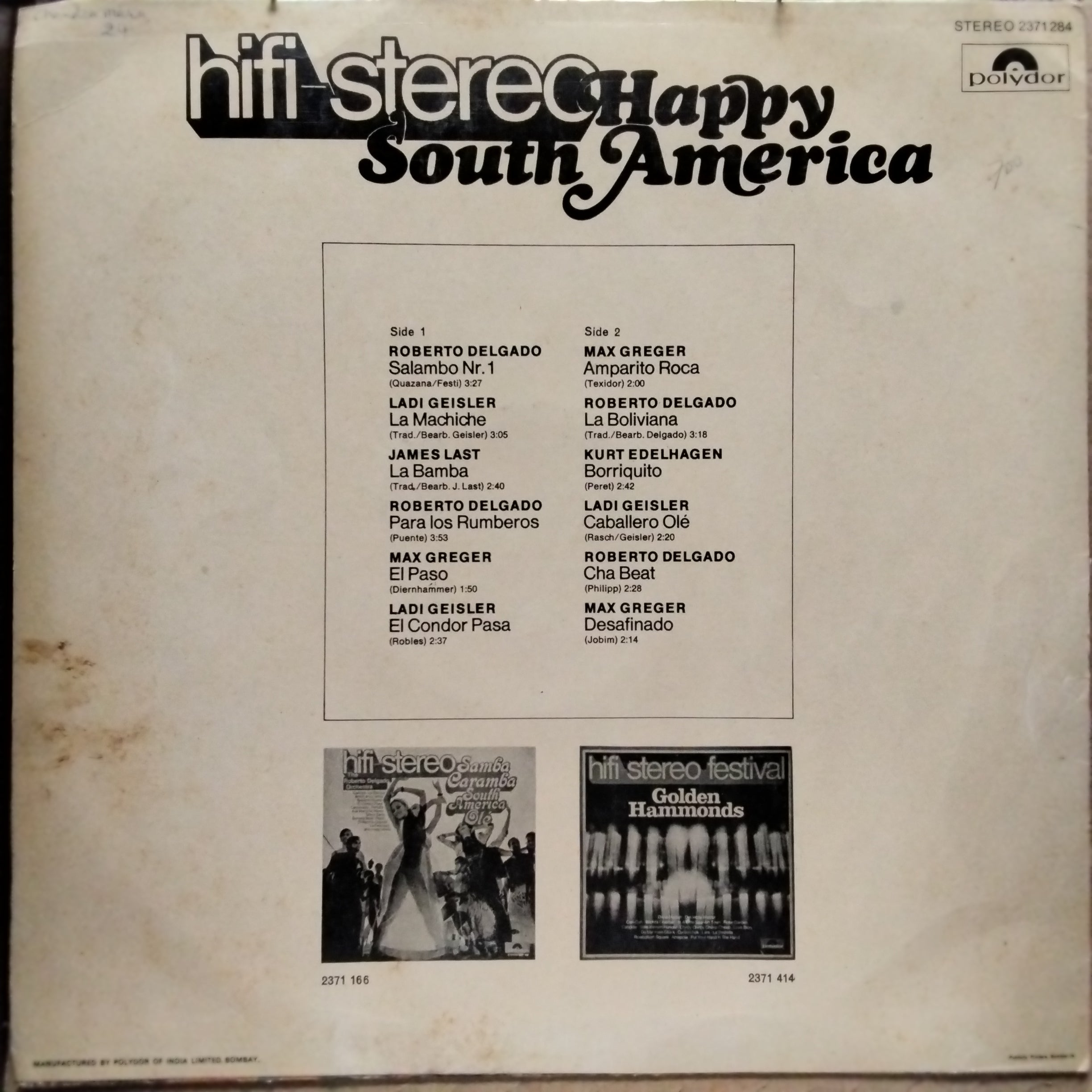 Various - Hifi-Stereo Happy South America (Vinyl)