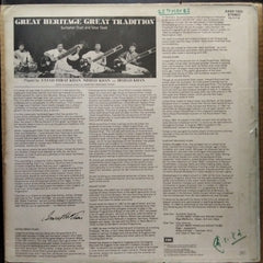 Ustad Imrat Khan*, Irshad Khan, Nishat Khan, Shafaat Miadaad Khan*  - Great Heritage Great Tradition (Vinyl)