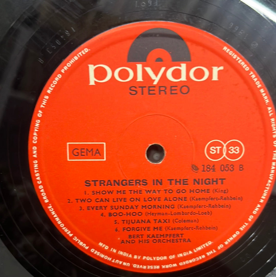 Bert Kaempfert and his Orchestra - Stangers In The Night  (Vinyl)