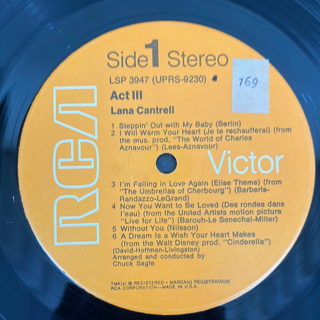 Lana Cantrell - Act III (Vinyl)