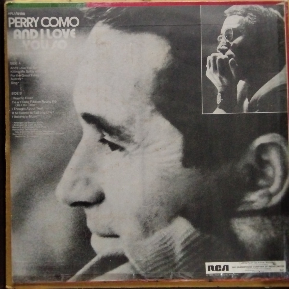 Perry Como - And I Love You So (Vinyl)