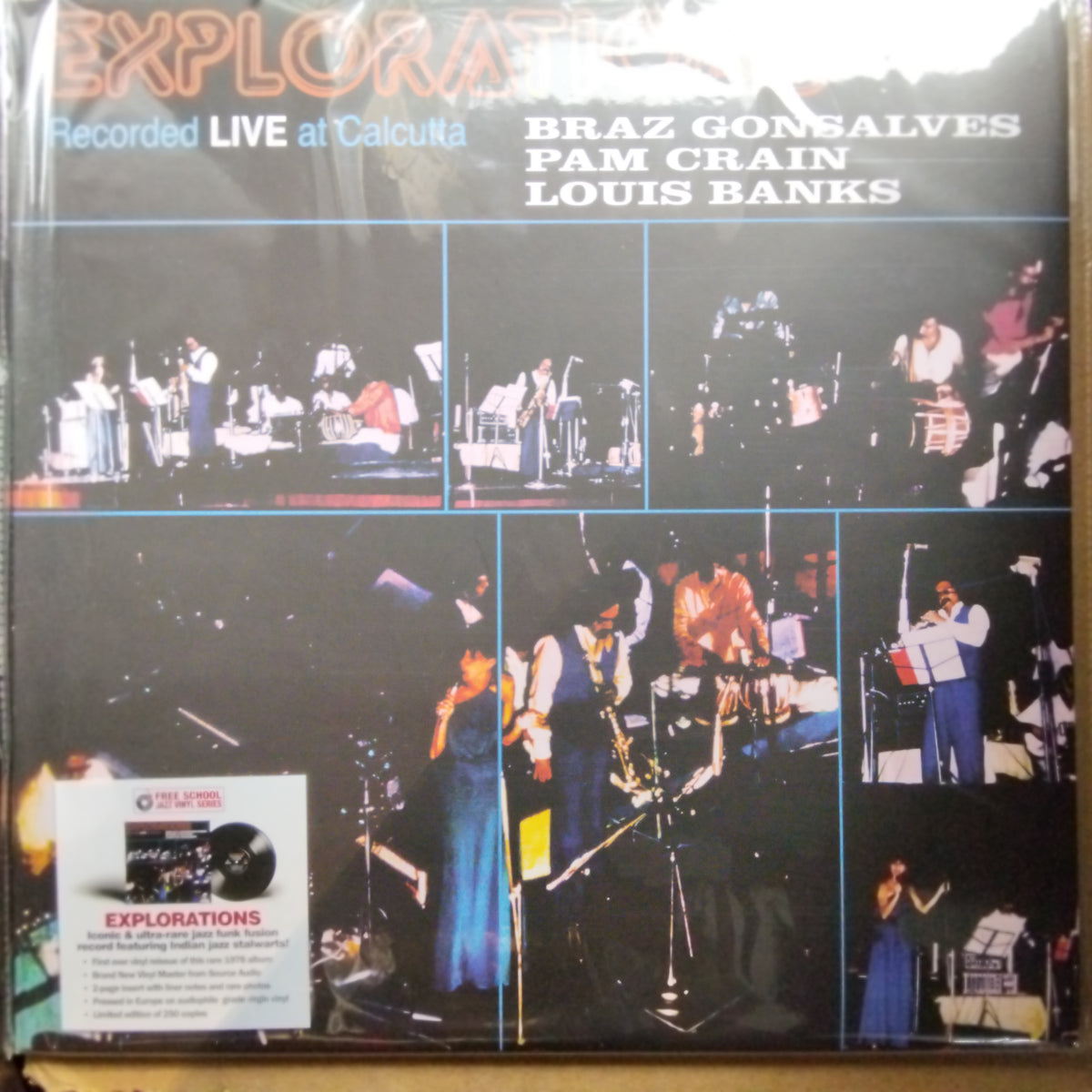 Braz Gonsalves, Pam Crain, Louis Banks - Explorations - Recorded Live At Calcutta (Vinyl)