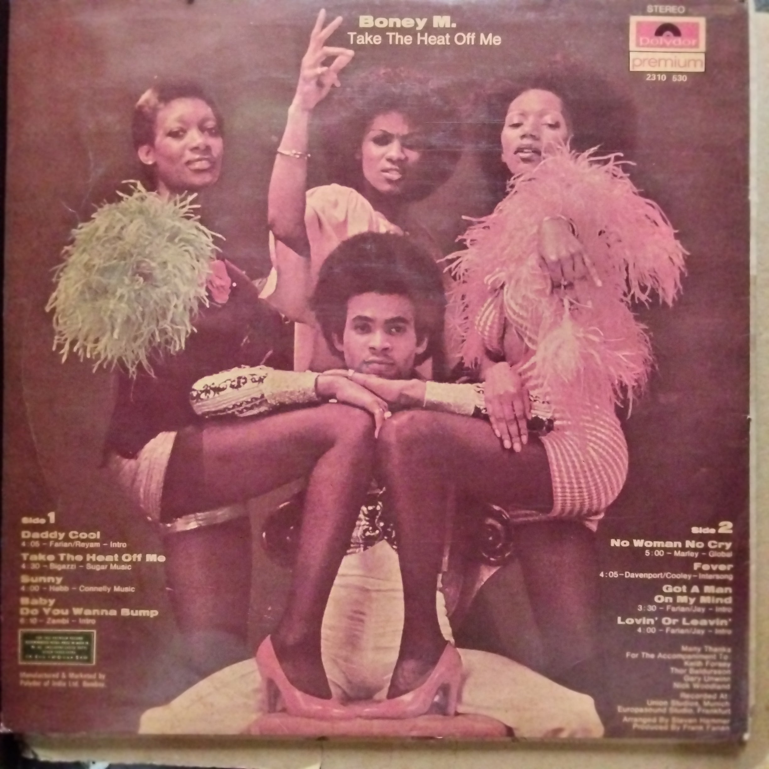 Boney M.  - Take The Heat Off Me (Vinyl)