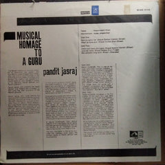 Pandit Jasraj - Musical Homage To A Guru (Vinyl)