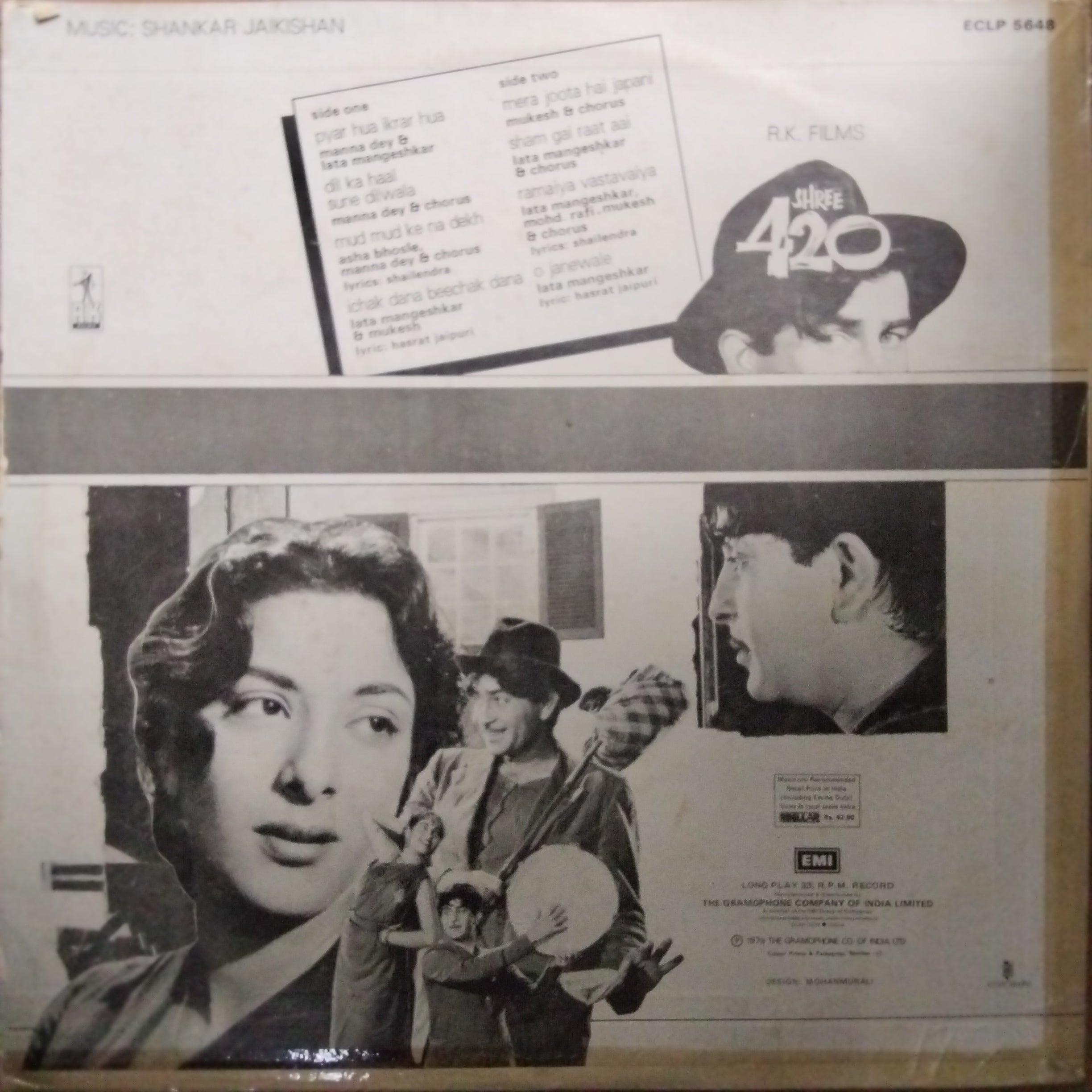 Shankar Jaikishan*, Shailendra, Hasrat Jaipuri  - Shree 420 (Vinyl)