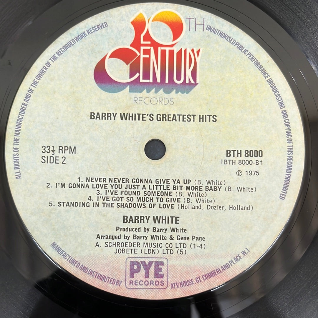 Barry White - Greatest Hits (Vinyl)