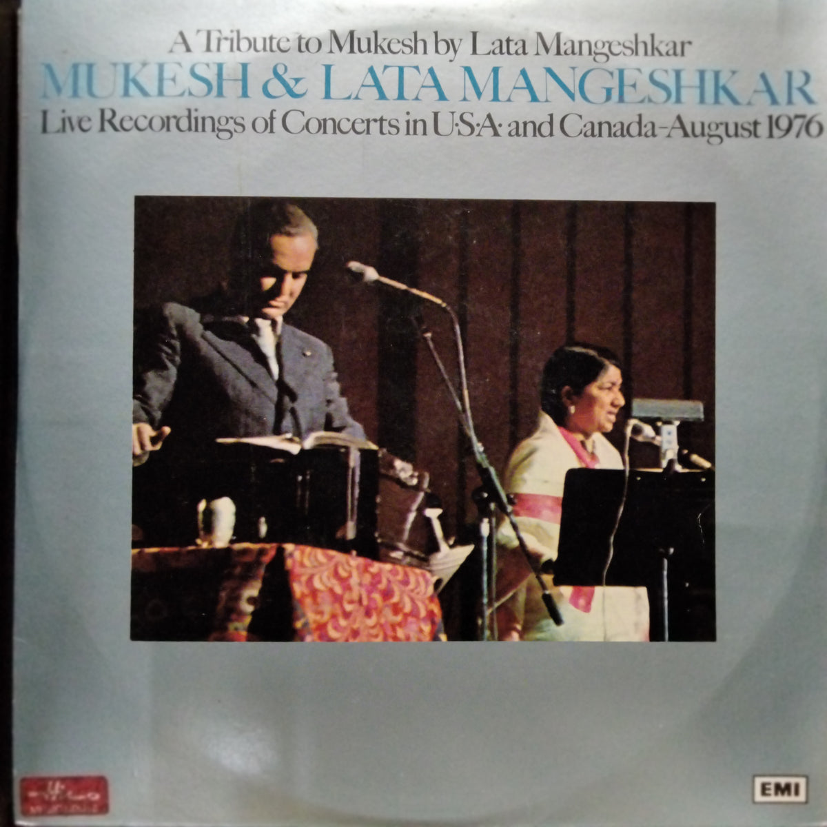 Mukesh & Lata Mangeshkar  - A Tribute To Mukesh By Lata Mangeshkar Live Recordings Of Concerts In U.S.A. & Canada - August 1976 (Vinyl) [2]