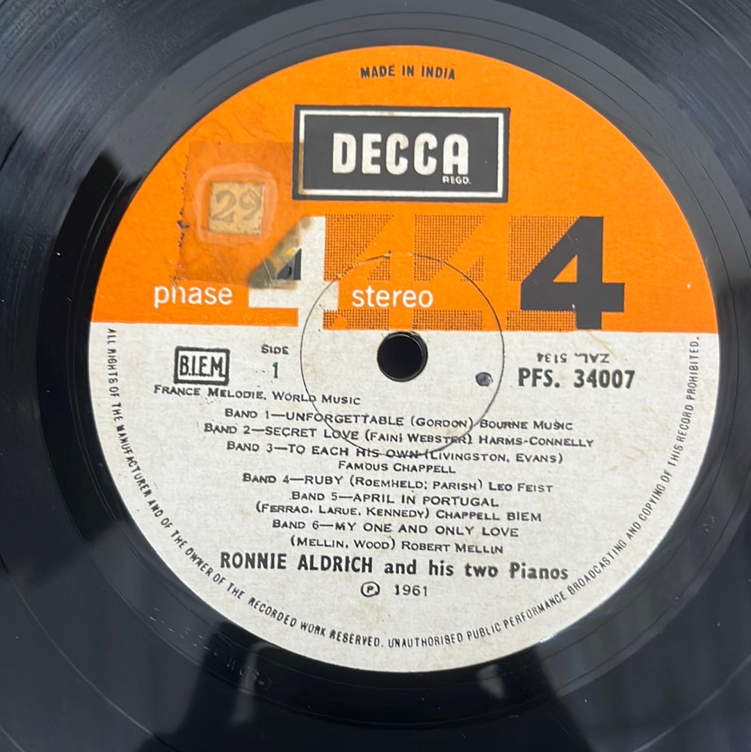 Ronnie Aldrich And His Two Pianos - Melody And Percussion For Two Pianos (Vinyl)