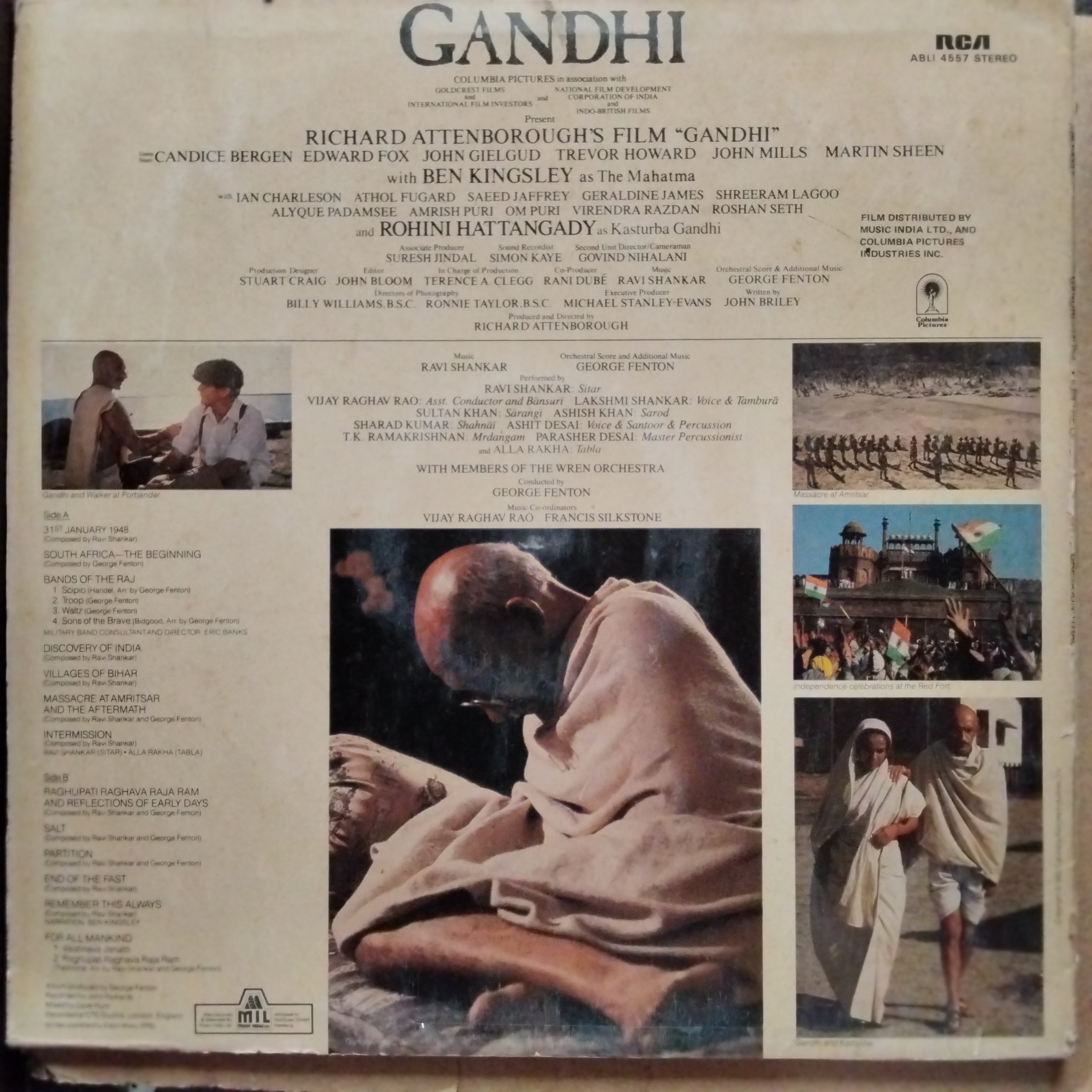 Ravi Shankar, George Fenton  - Gandhi - Music From The Original Motion Picture Soundtrack (Vinyl) (Vinyl)