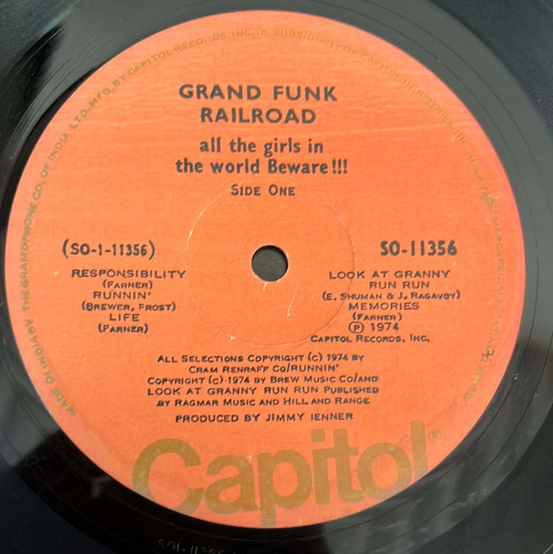 Grand Funk Railroad - All The Girls In The World Beware !!! (Vinyl)