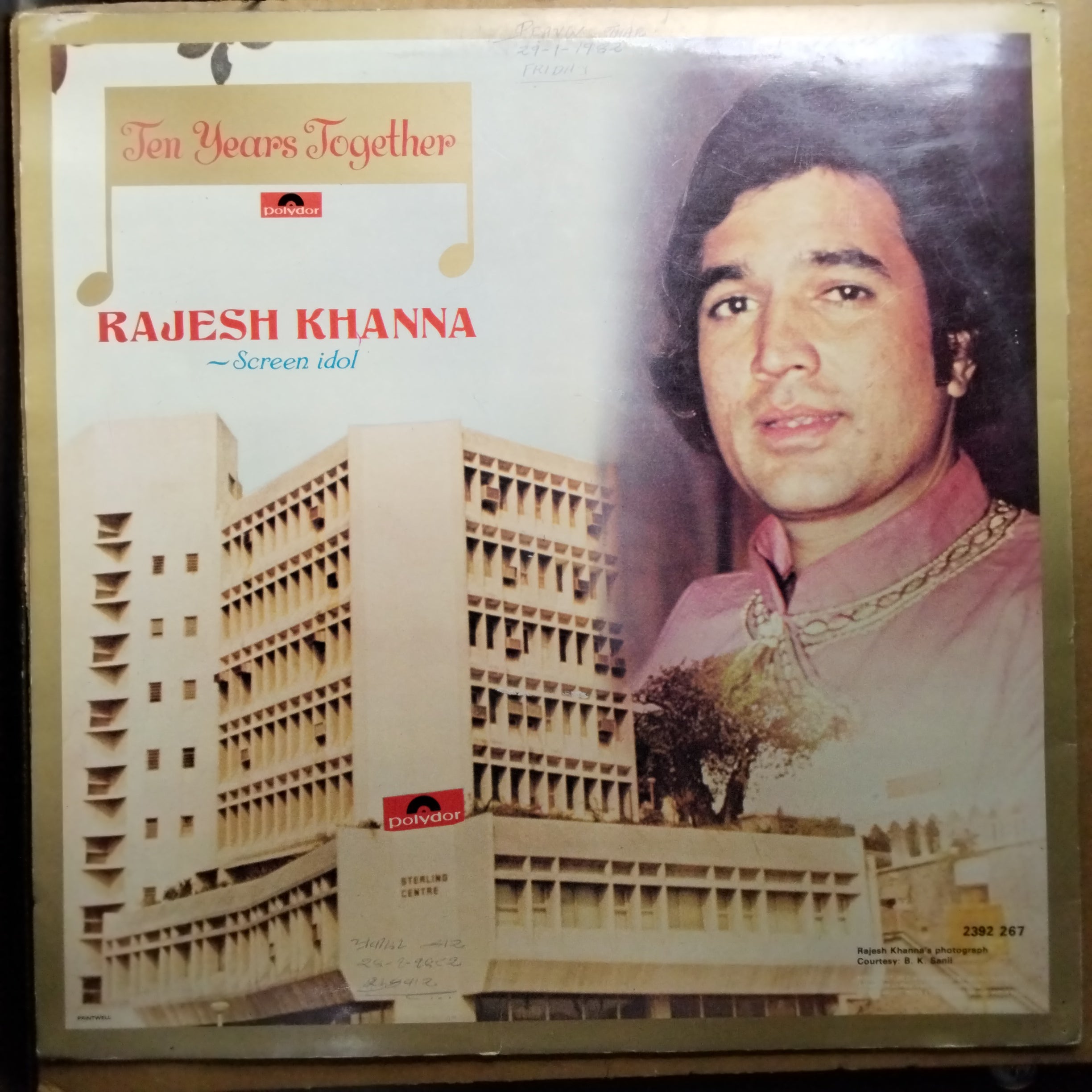 Rajesh Khanna   - Ten Years Together (Vinyl)