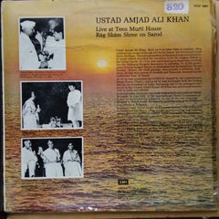 Ustad Amjad Ali Khan*  - Live At Teen Murti House (Vinyl)