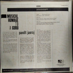 Pandit Jasraj - Musical Homage To A Guru (Vinyl)