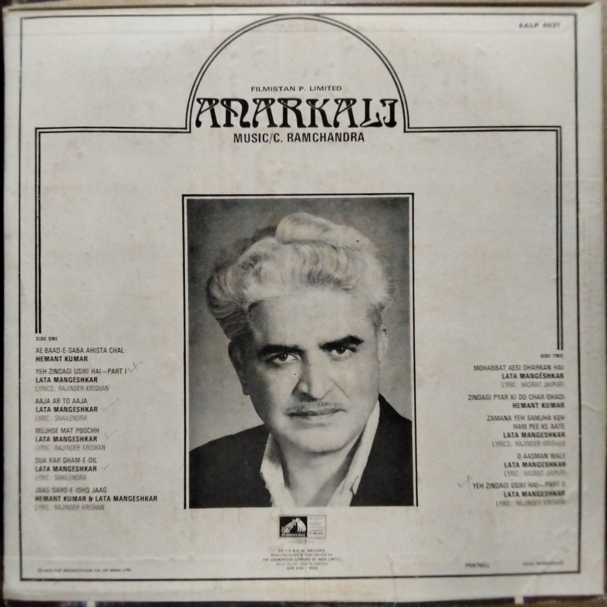 C. Ramchandra - Anarkali (Vinyl)