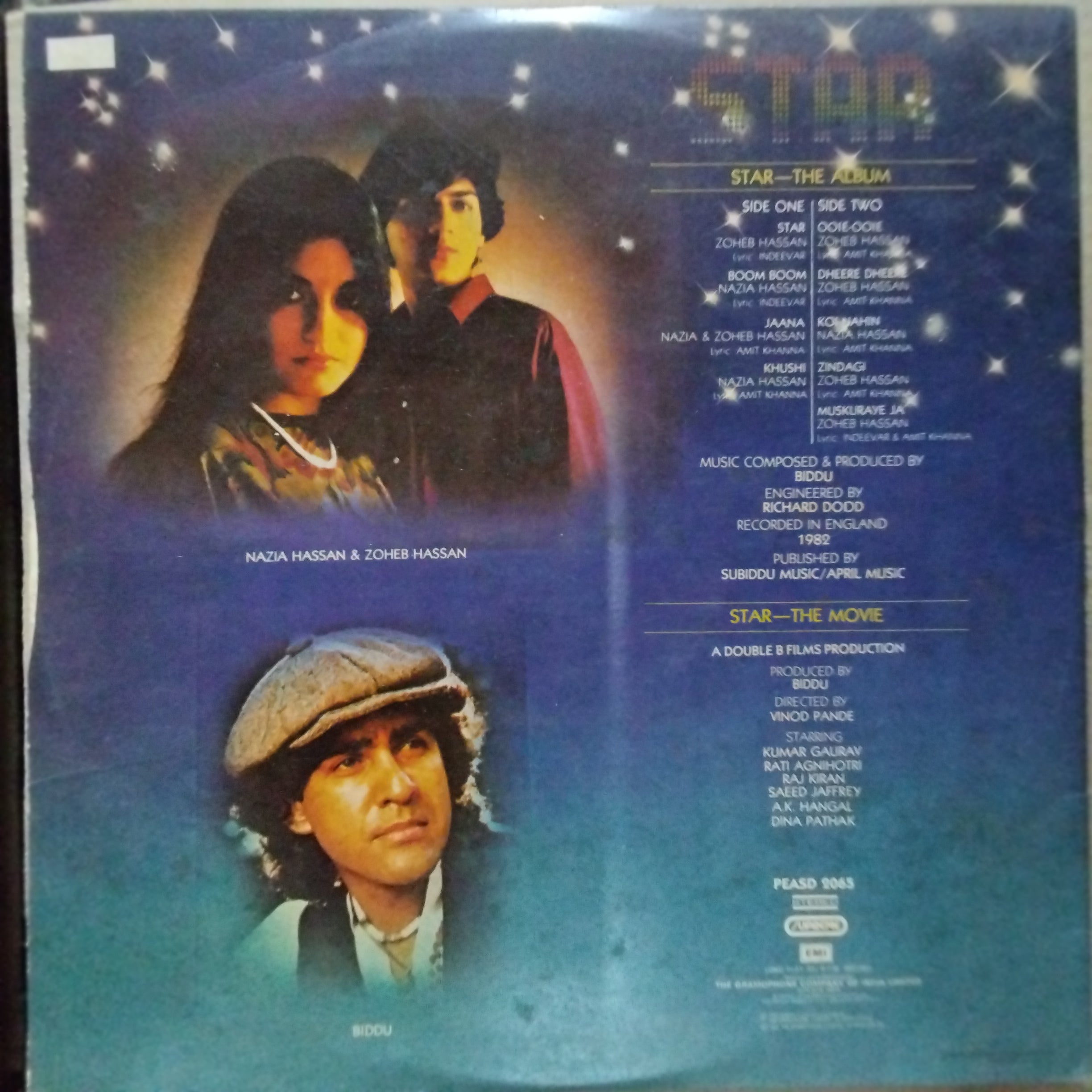 Nazia & Zoheb Hassan* & Biddu - Star (Vinyl)