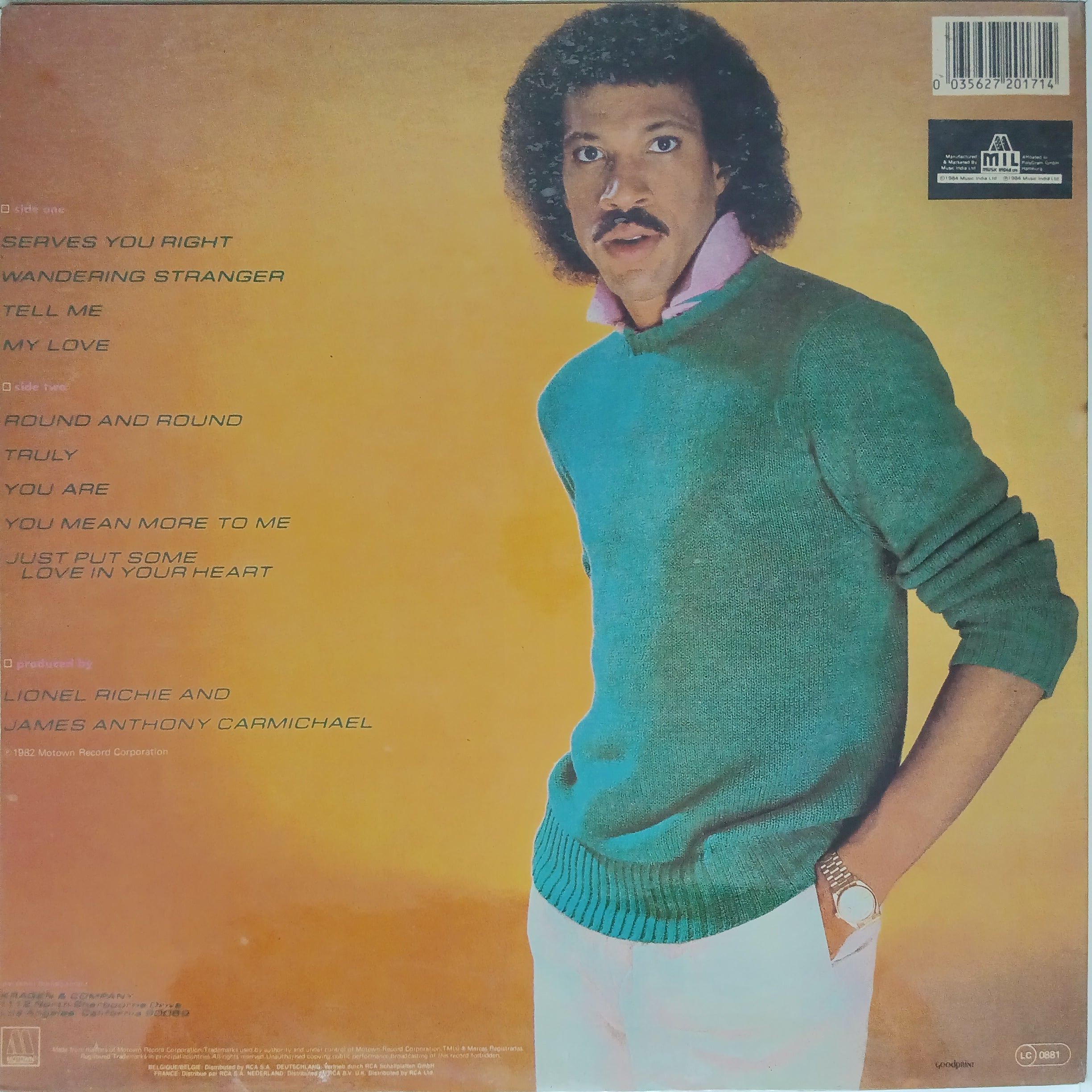 Lionel Richie  -  Lionel Richie (Vinyl)