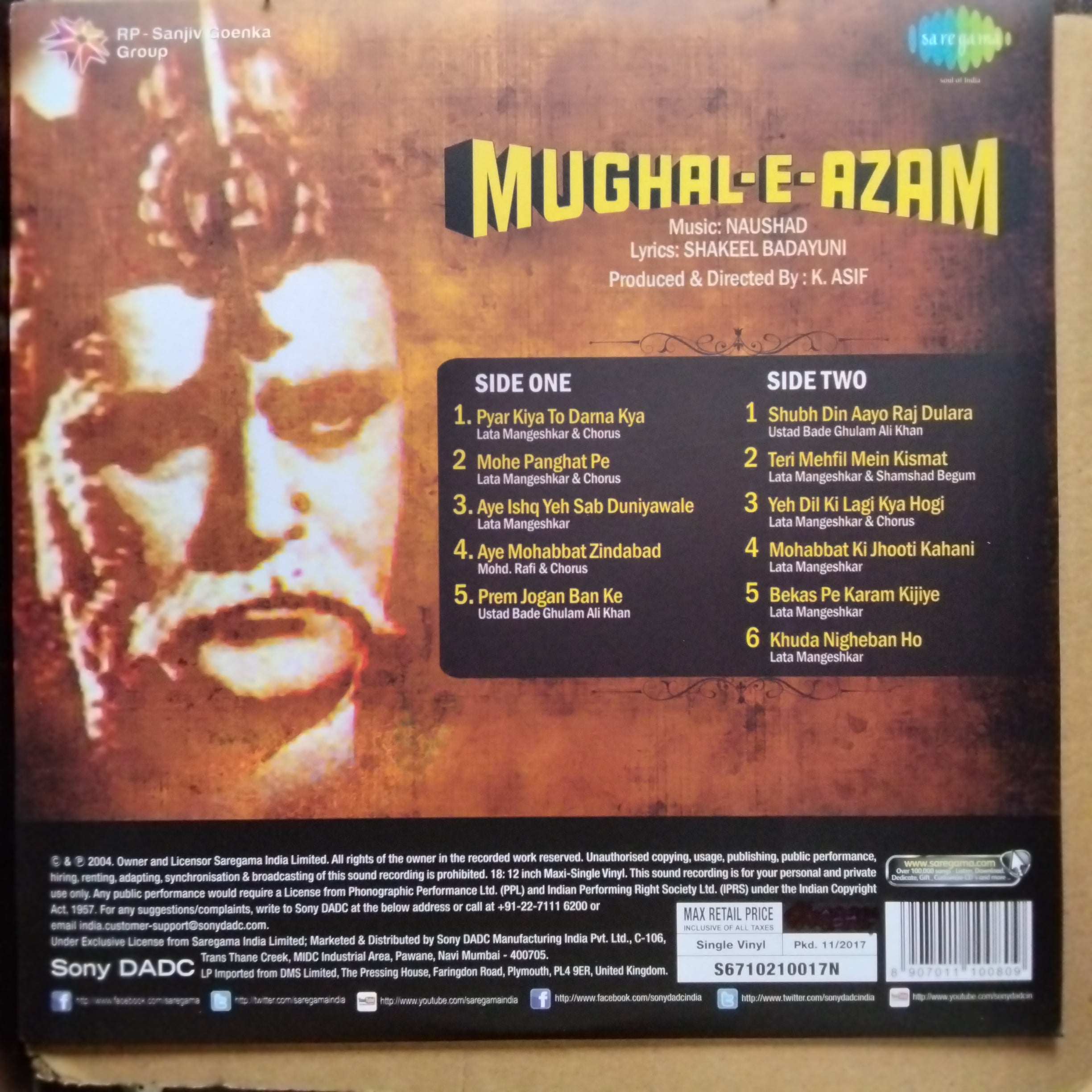 Naushad  - Mughal-E-Azam  (Vinyl)