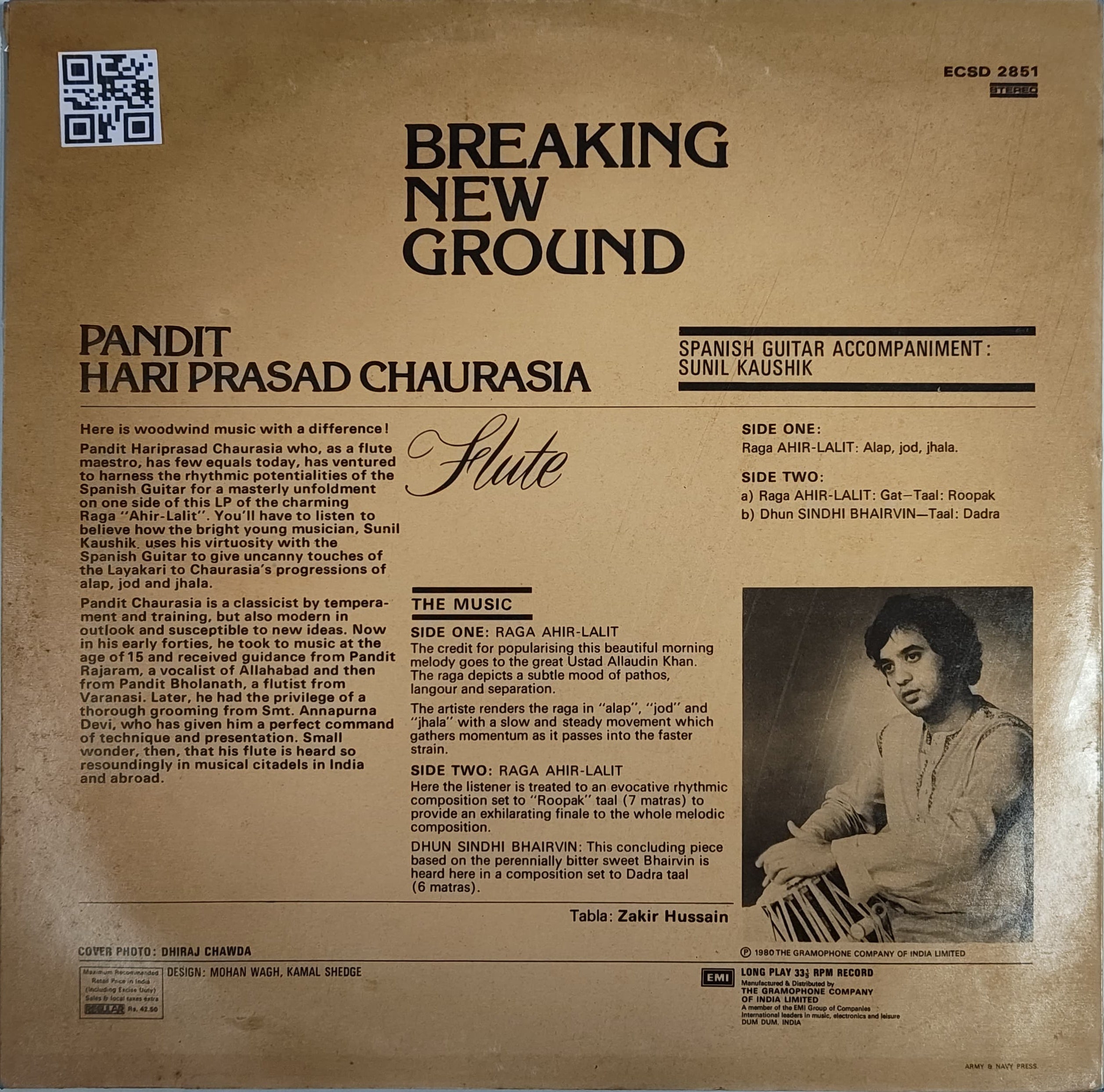 Pandit Hari Prasad Chaurasia - Breaking New Ground (Vinyl) [1]