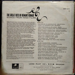 Hemant Kumar - The Great Hits Of Hemant Kumar (Songs From Hindi Films (Vinyl)