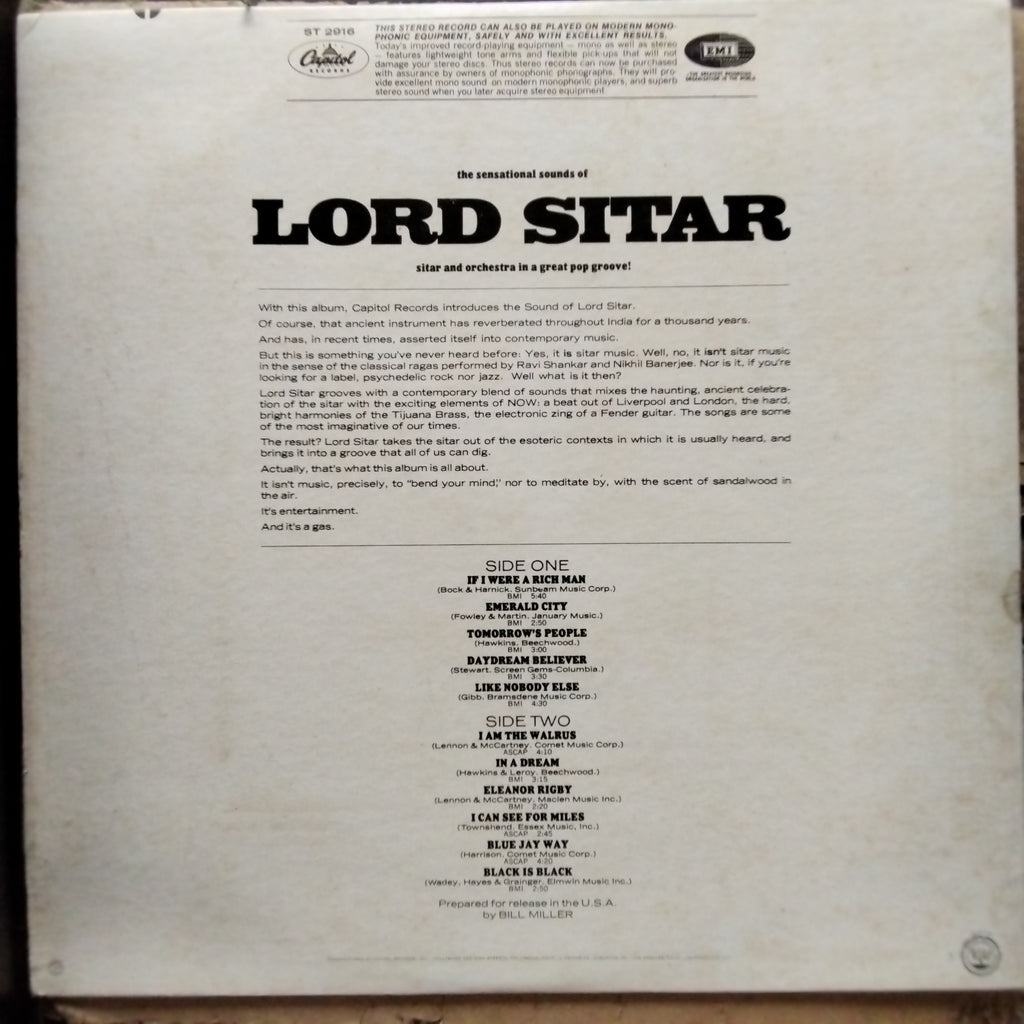 Lord Sitar  - Lord Sitar (Vinyl)