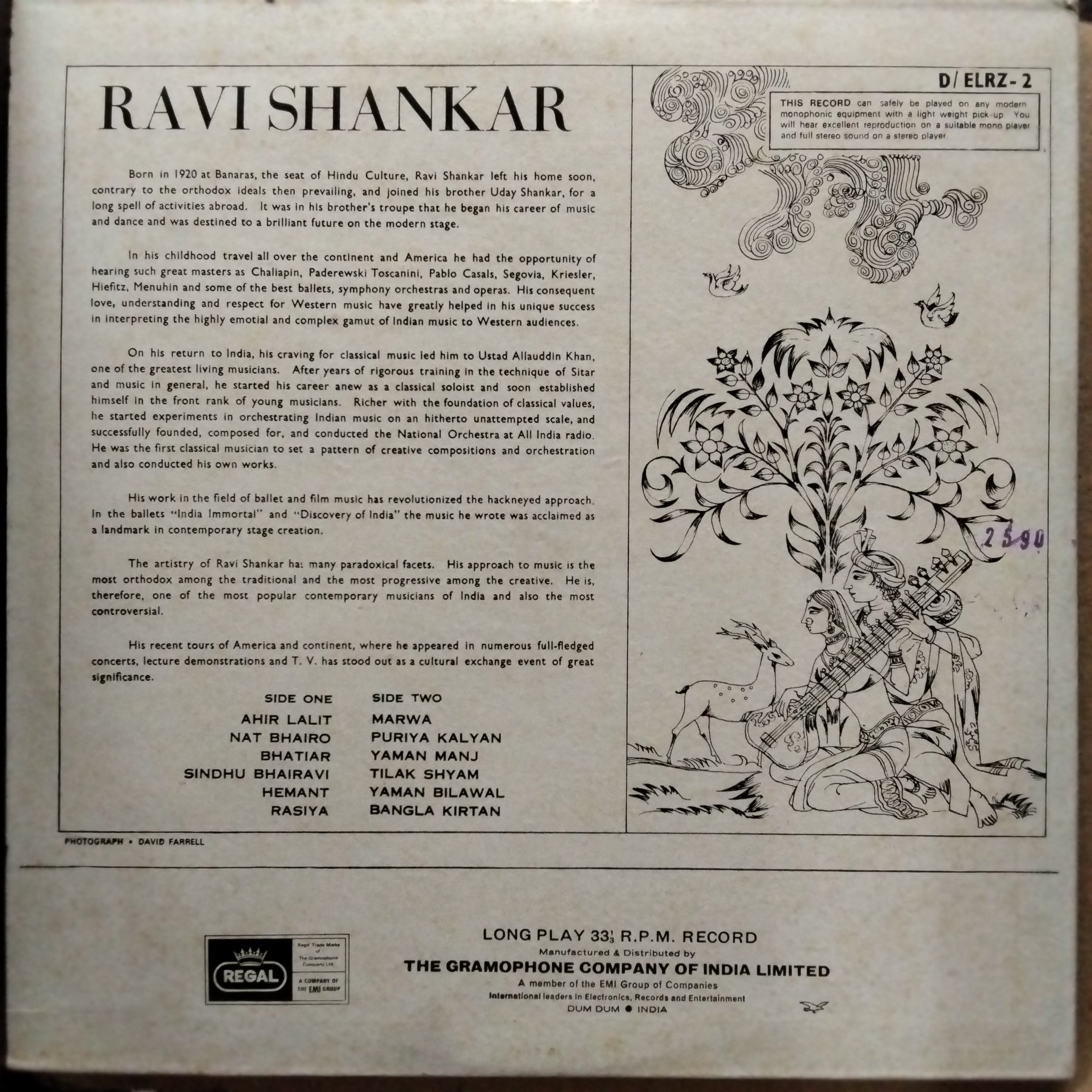 Ravi Shankar  - Sitar (Vinyl)