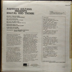 Parween Sultana  - Khayal & Thumri (Vinyl)