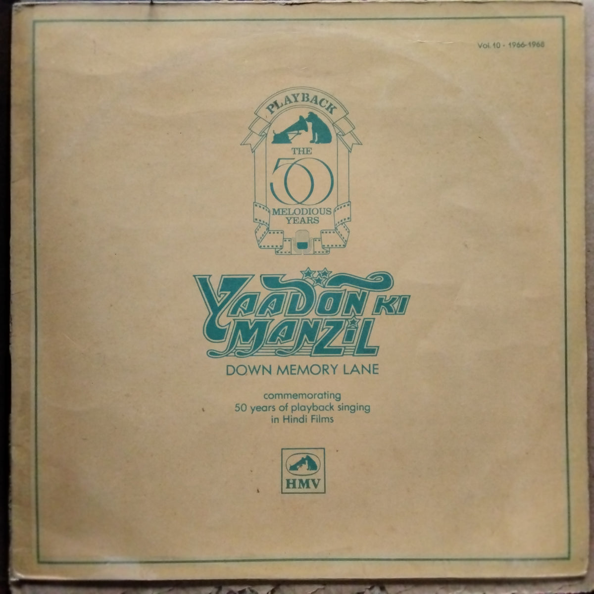 Various  - Yaadon Ki Manzil - Down Memory Lane - Vol.10 (1966-1968) (Vinyl)