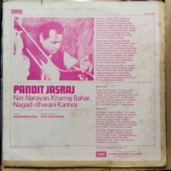 Pandit Jasraj  - Nat Narayan, Khamaj Bahar, Nagad-Dhwani Kanhra (Vinyl)