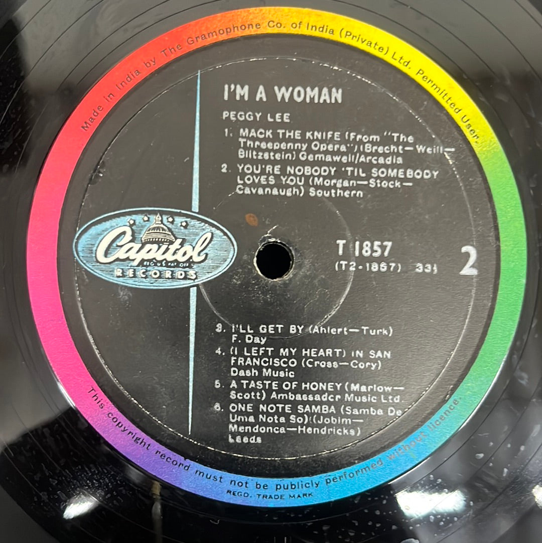 Peggy Lee - I'm A Woman (Vinyl)