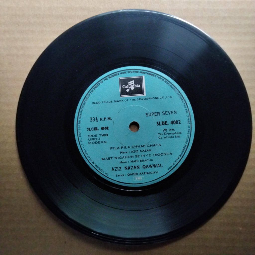 Aziz Nazan Qawwal* - Jhoom Sharabi (45-RPM)