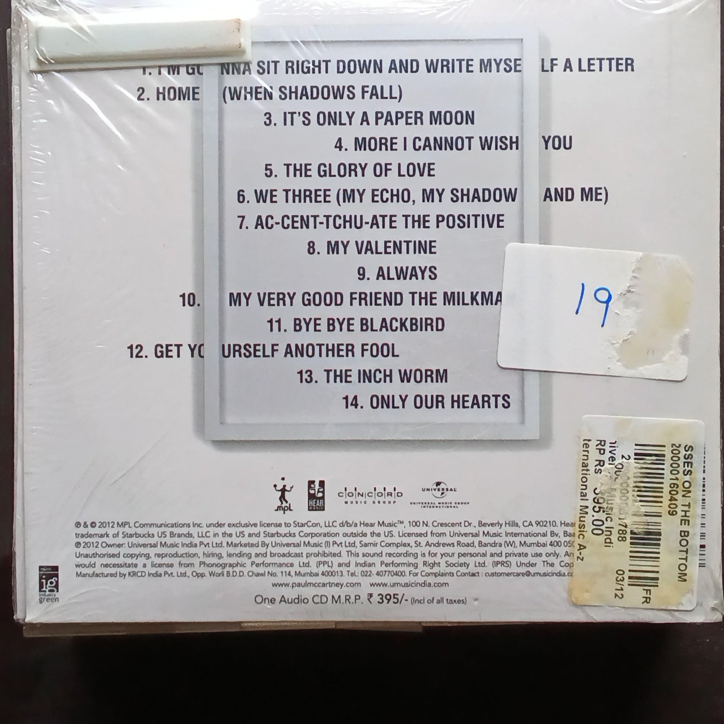 Paul McCartney - Kisses On The Bottom (CD)