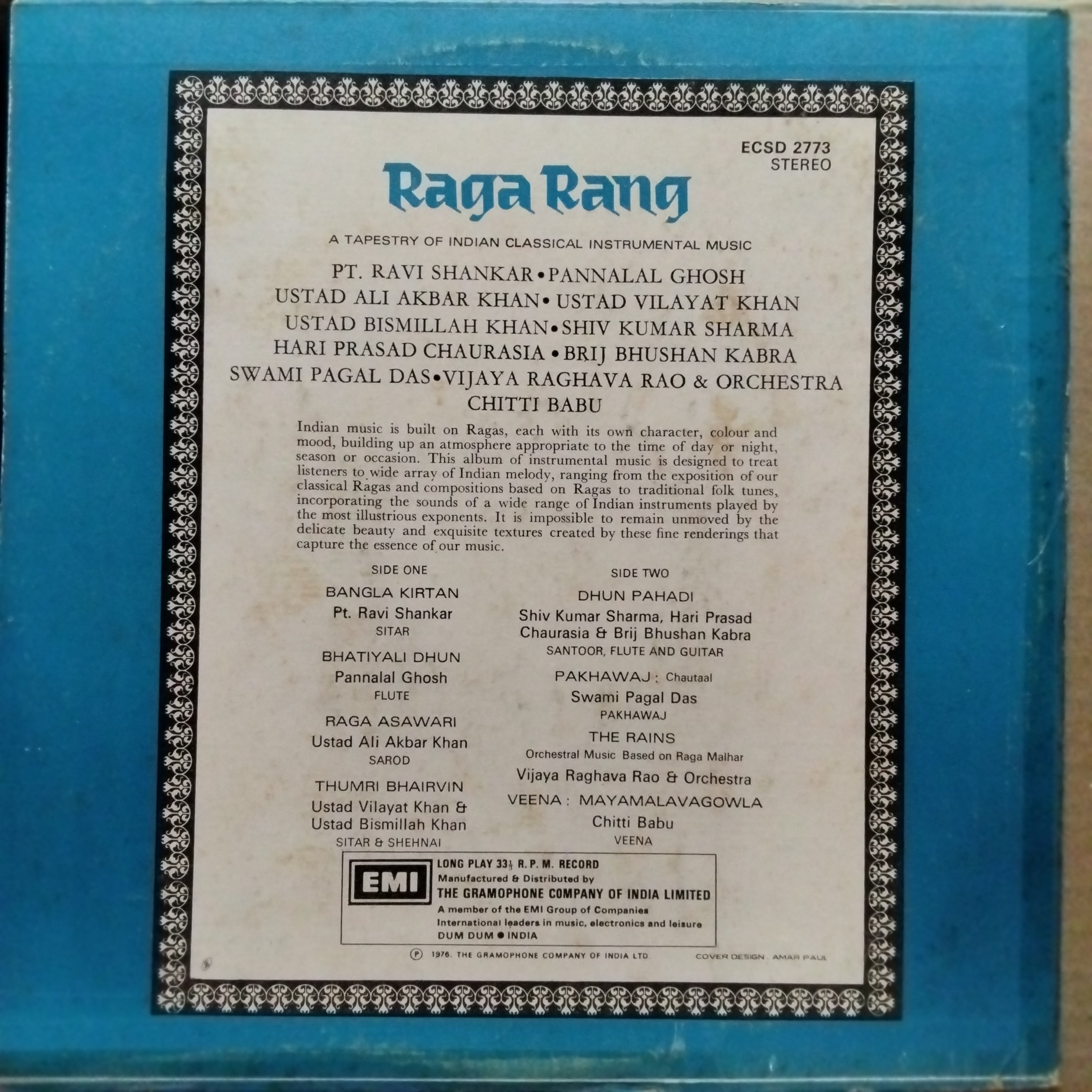 Various - Raga Rang (Vinyl)