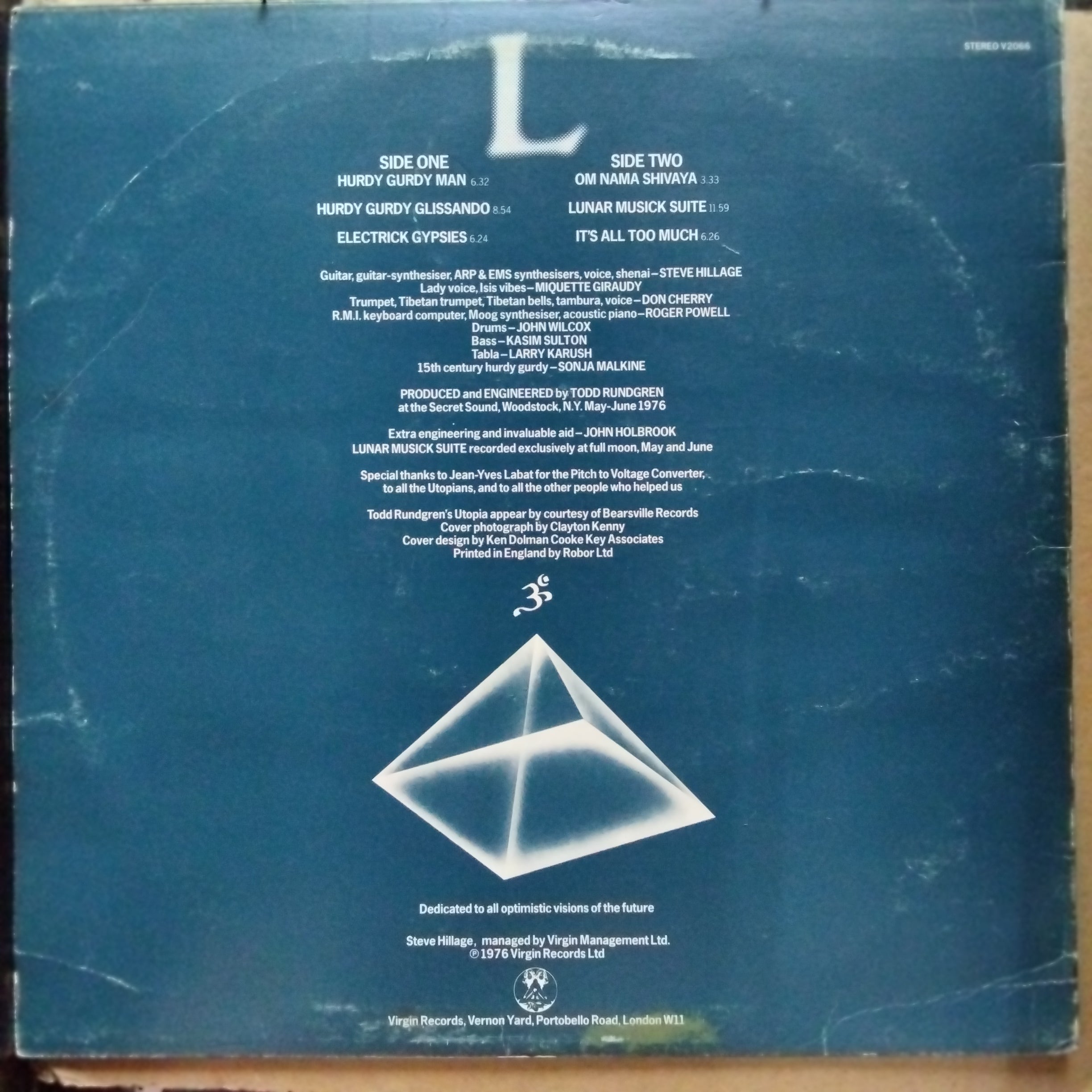 Steve Hillage  - L (Vinyl)