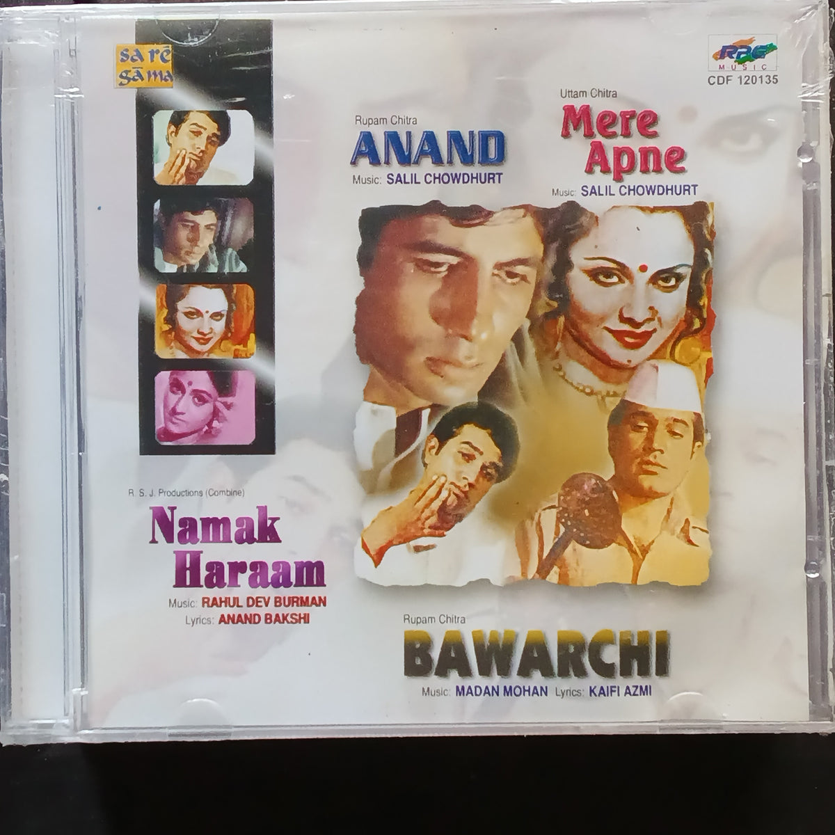 Salil Chaudhary + R D Burman + Madan Mohan  - Anand + Mere Apne + Namak Haraam + Bawarchi (CD)