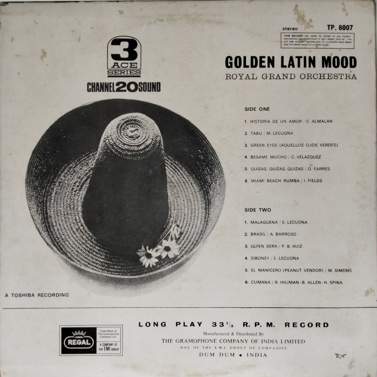 The Royal Grand Orchestra  - Golden Latin Mood (Vinyl)