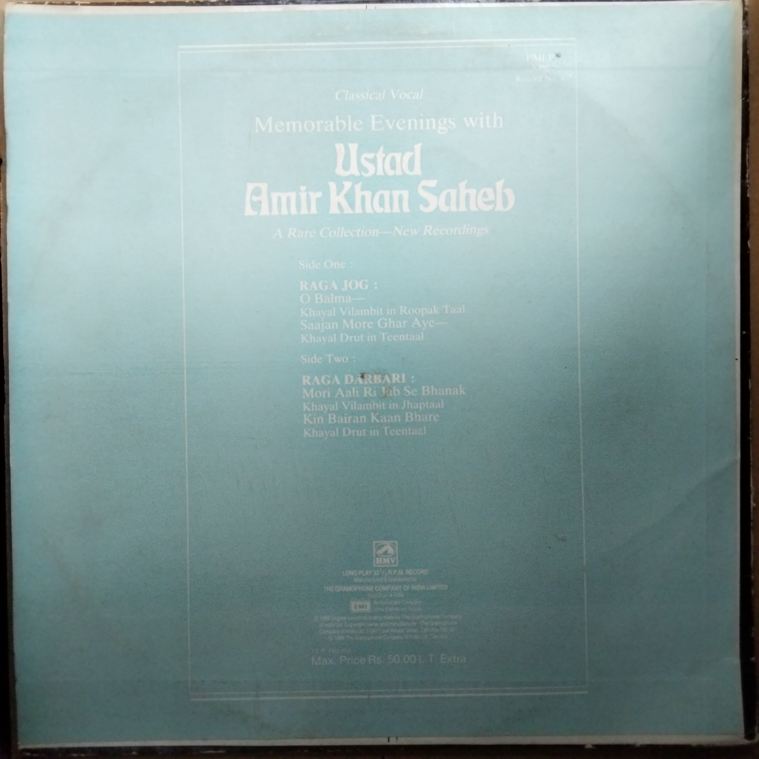 Ustad Amir Khan Saheb*  - Memorable Evenings With Ustad Amir Khan Saheb Vol. IV (Vinyl)