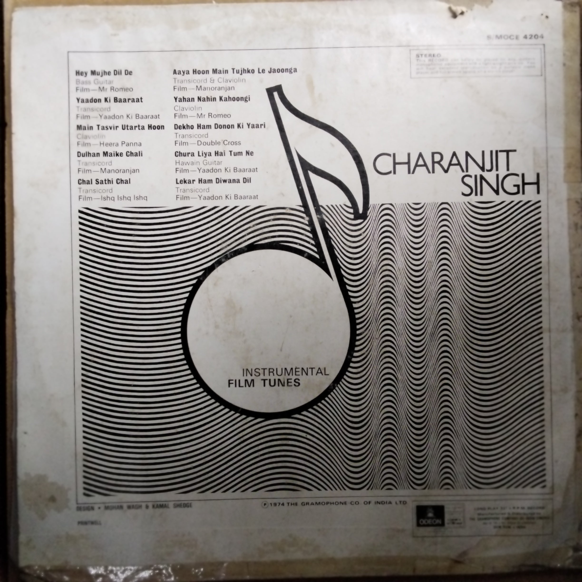Charanjit Singh  - Instrumental Film Tunes (Vinyl)