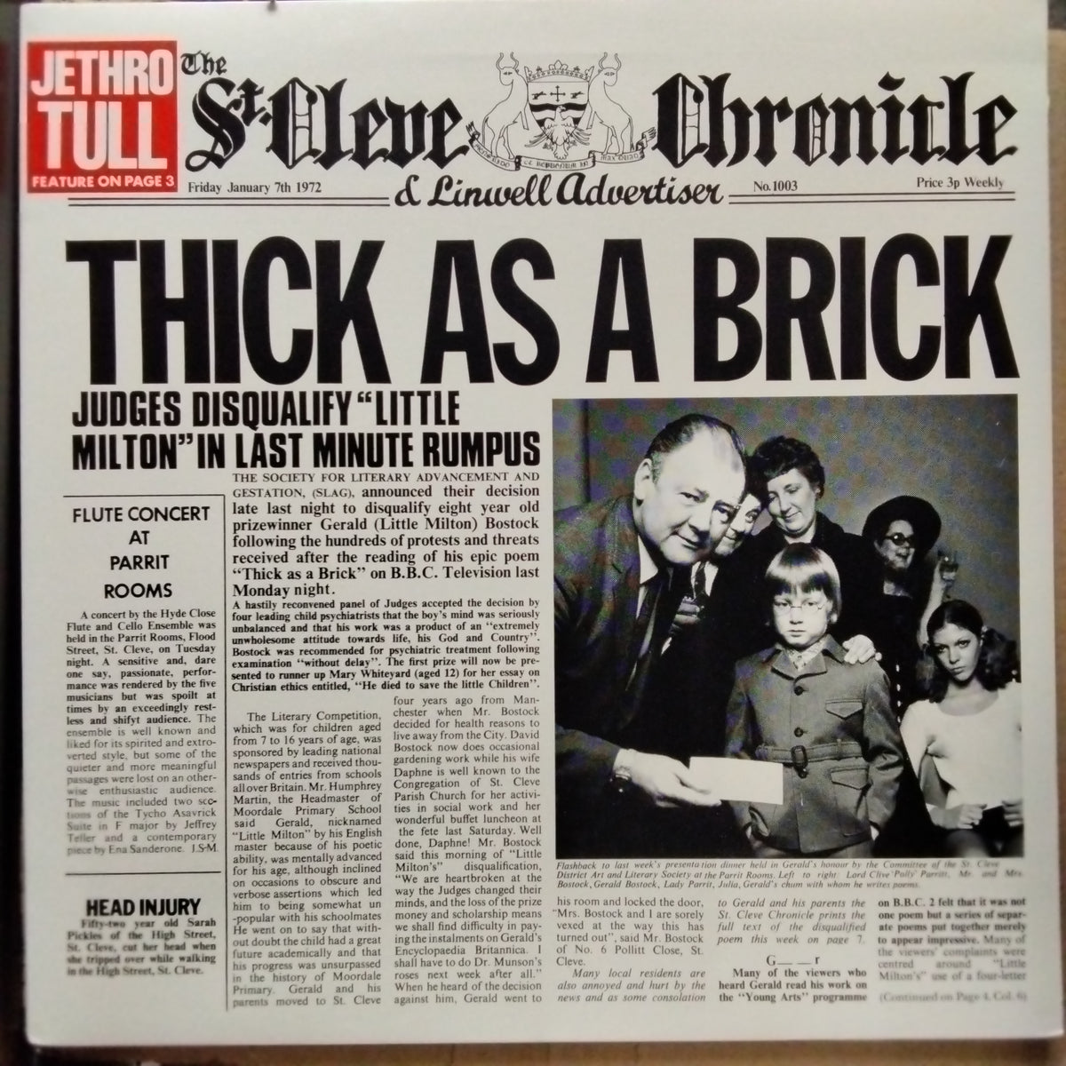 Jethro Tull  - Thick As A Brick (Vinyl)