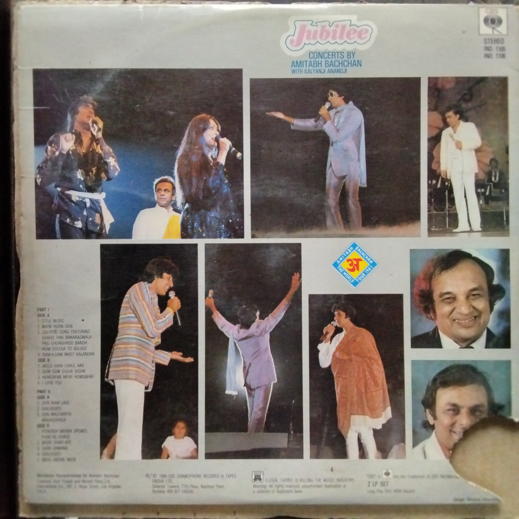 Amitabh Bachchan With Kalyanji Anandji* - Jubilee (Vinyl)