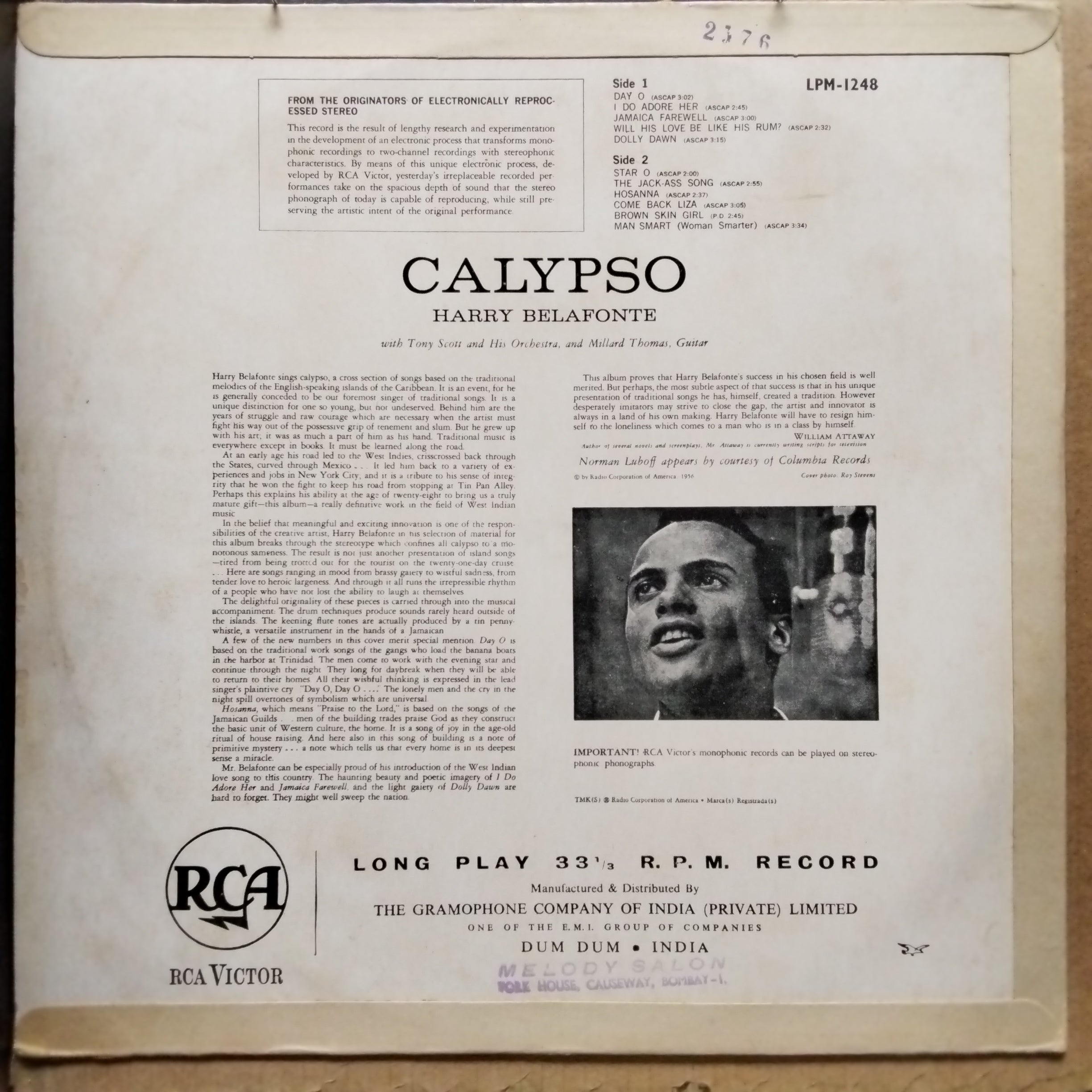 Harry Belafonte  - Calypso (Vinyl)