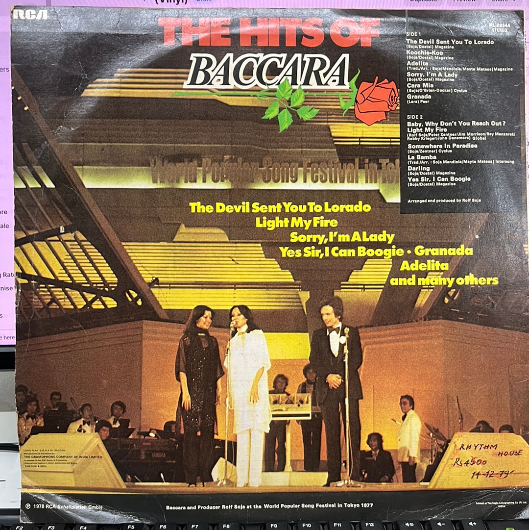 Baccara – The Hits Of Baccara (Vinyl)