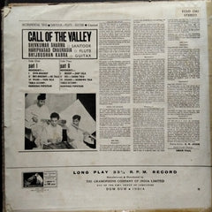 Shivkumar Sharma* - Hariprasad Chaurasia - Brijbhushan Kabra - Call Of The Valley (Vinyl)