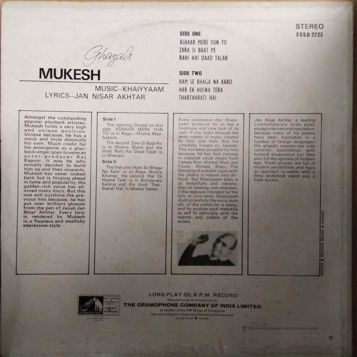 Mukesh  - Ghazals (Vinyl)