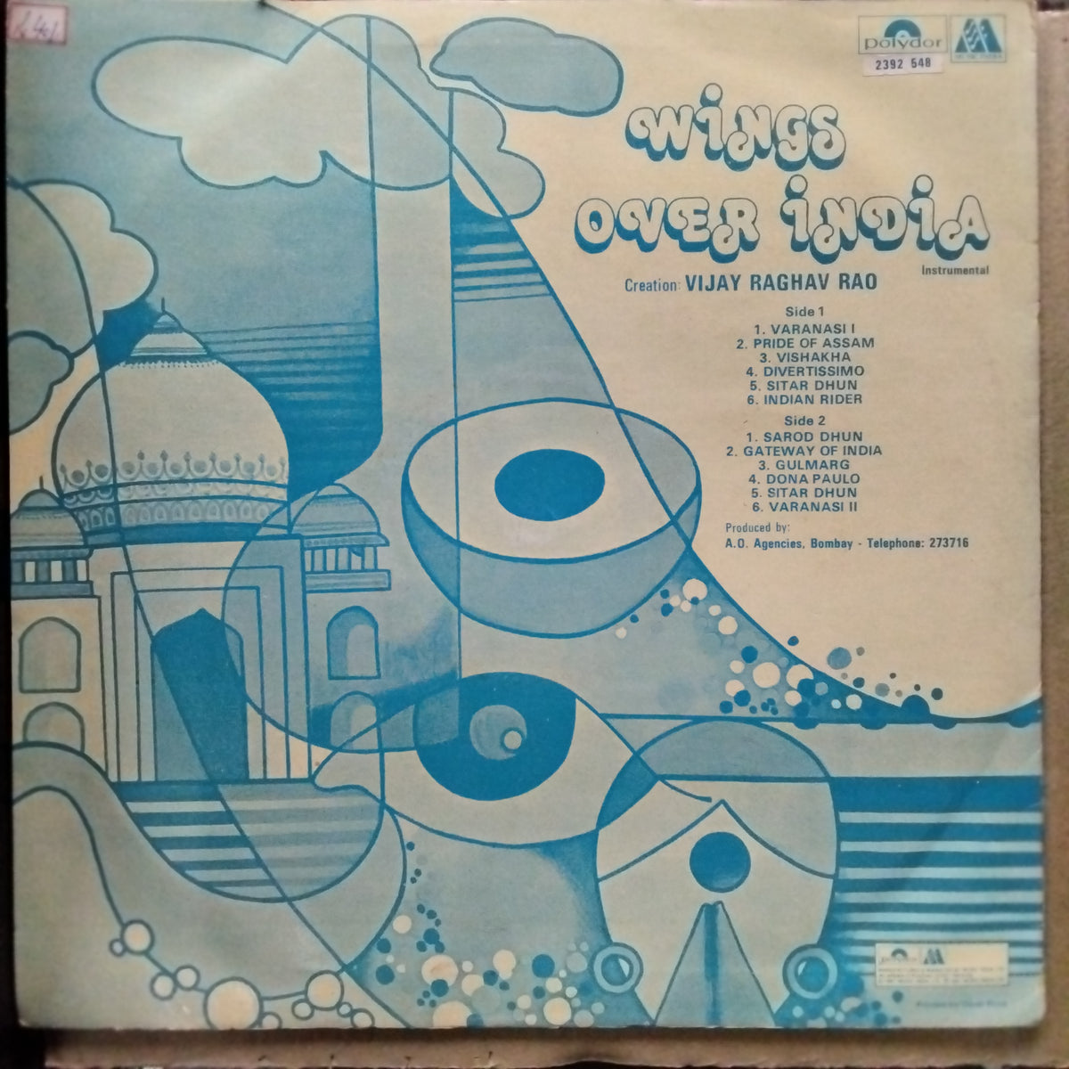 Vijay Raghav Rao  - Wings Over India (Vinyl)