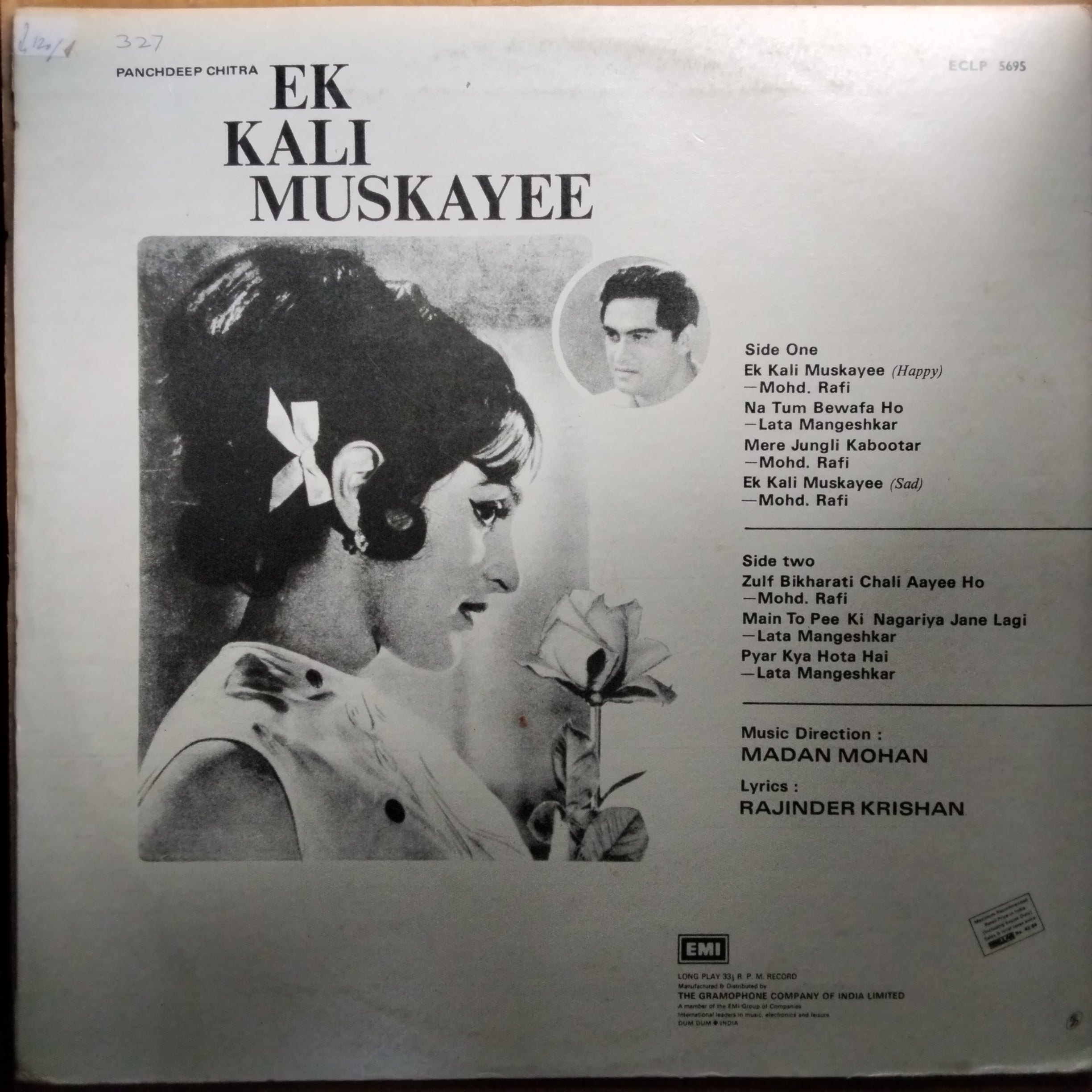 Madan Mohan - Ek Kali Muskayee (Vinyl)