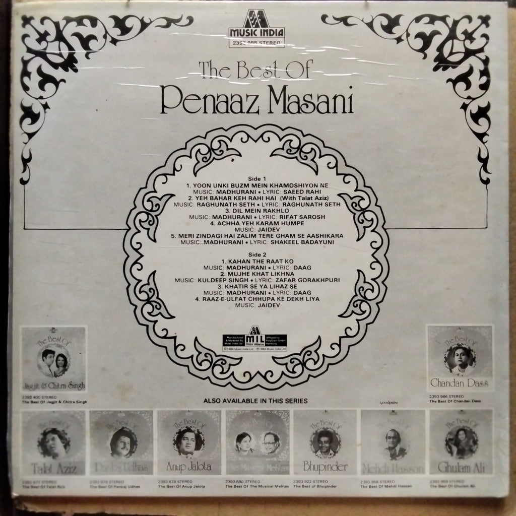 Penaaz Masani - The Best Of Penaaz Masani (Vinyl)
