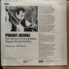 Pandit Jasraj  - Nat Narayan, Khamaj Bahar, Nagad-Dhwani Kanhra (Vinyl)